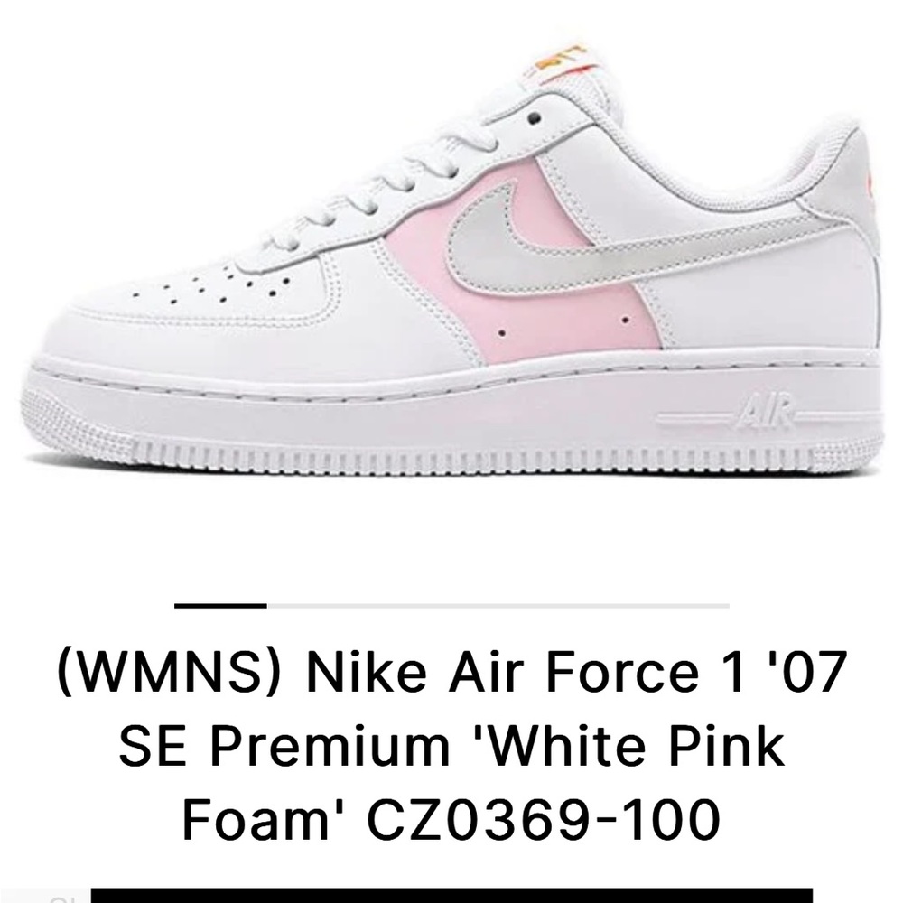 NikeAir Force 1 07’ SE Premium ‘White Pink Foam’